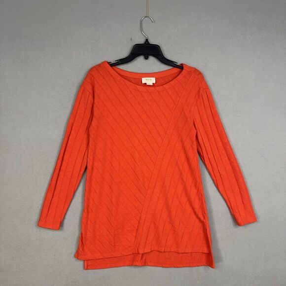 Maeve Tops - Maeve Anthropologie Sweater Womens Medium Orange Devine Tunic Top Minimal Cozy